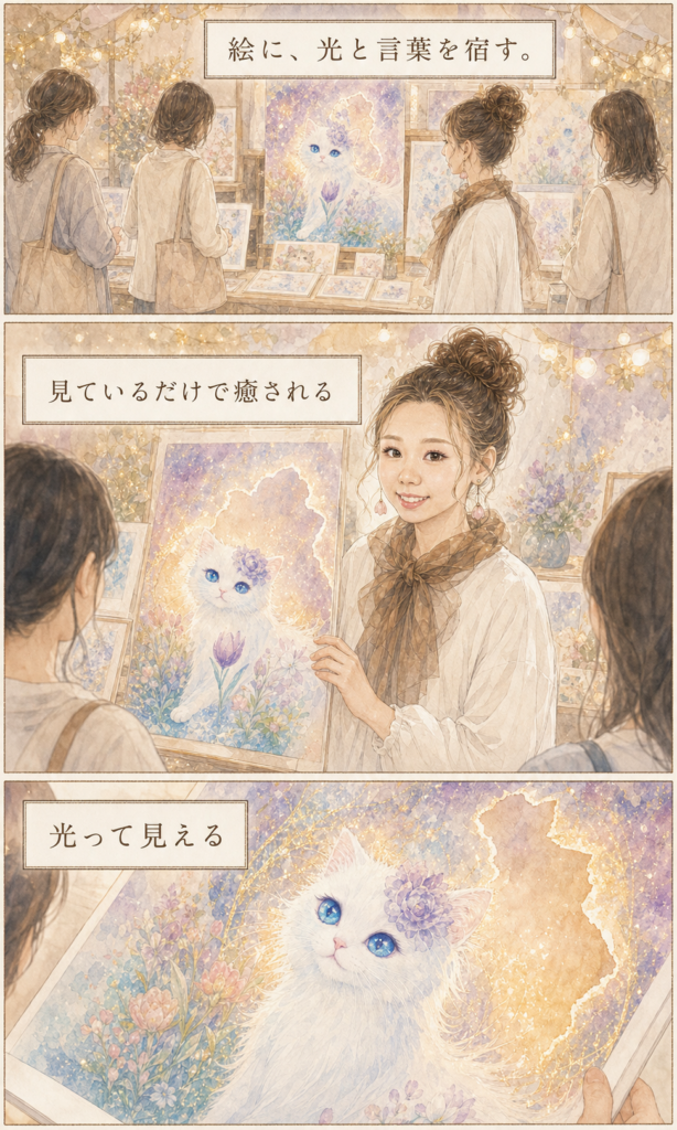 ＠ネウネウ プロフィールストーリー漫画 2ページ目