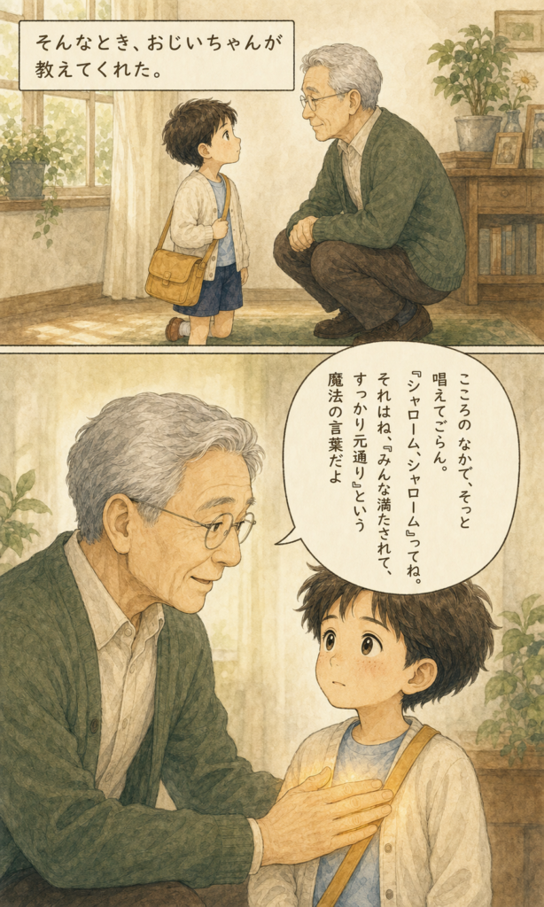 おこころの なかの 魔法のことば シャローム 漫画 3ページ目